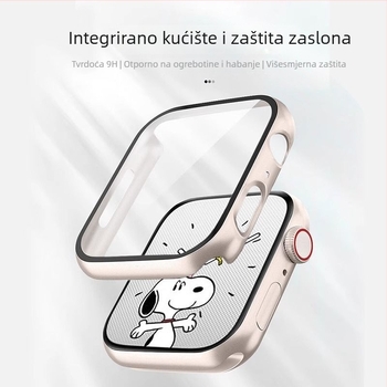 Za Apple Watch 9 zaštitna futrola s tvrdom staklom i integriranom djelomičnom trakom