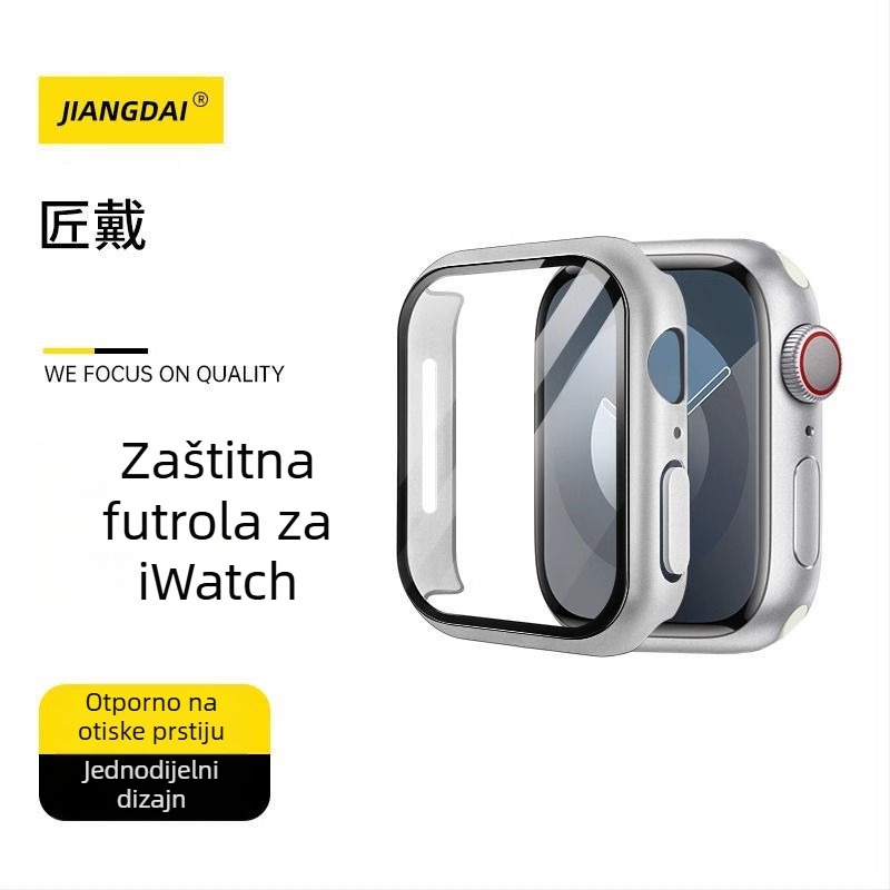 Za Apple Watch 9 zaštitna futrola s tvrdom staklom i integriranom djelomičnom trakom