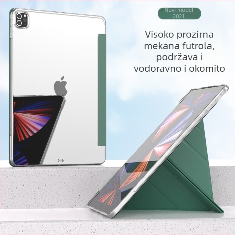 Višestruko sklopiva silikonska mekana futrola s držačem za iPad Pro 12.9/11 i 9.7 inča