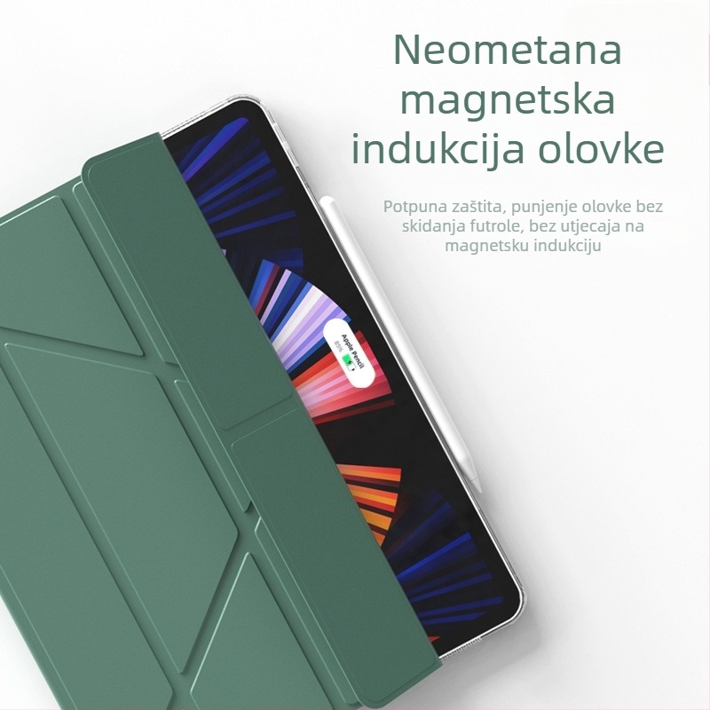 Višestruko sklopiva silikonska mekana futrola s držačem za iPad Pro 12.9/11 i 9.7 inča
