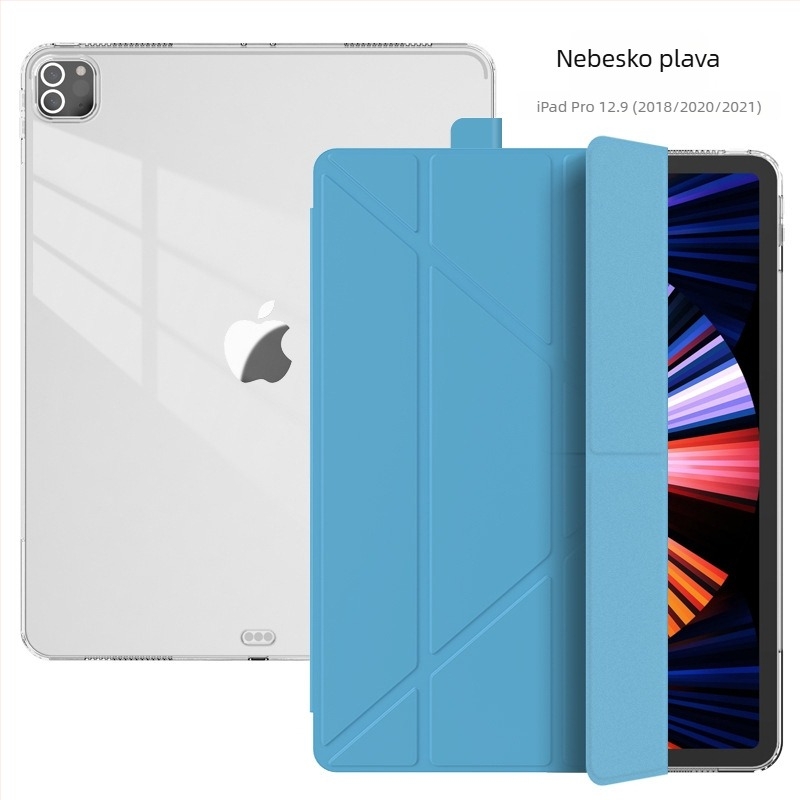 Višestruko sklopiva silikonska mekana futrola s držačem za iPad Pro 12.9/11 i 9.7 inča