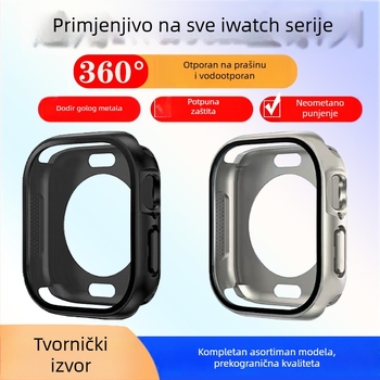 Zaštitno kućište za Apple Watch, 360° potpuno pokriveno, otporno na prašinu, integrirani zaštitni film zaslona, model S9