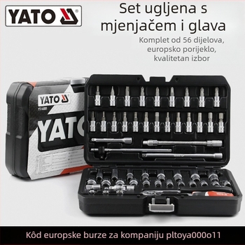 Set utičnih ključeva s 1/4-inč pogonom, krom-vanadij čelik, marka Yato