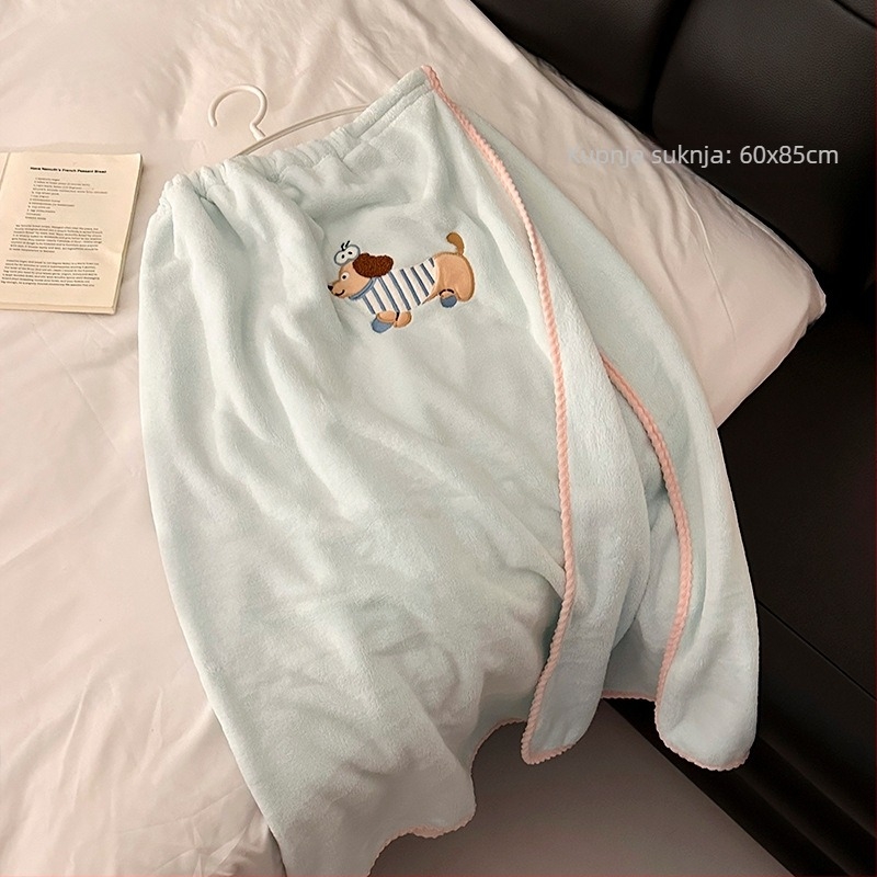 Trodjelni set mikrofiber ručnika za kupanje s kapom za sušenje kose, lagan, ispod 100 g po komadu, 150D Jacquard tkanina