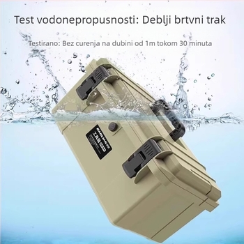 Plastična kutija alata u stilu kufra — višenamjenska kutija za alate za hardver i električara, skladištenje (Materijal: plastika; Stil: kufer; Osnovne namjene: višenamjenska, za hardver, za električara)