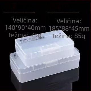 Prozirna plastična kutija za organiziranje elektroničkih komponenti i vijaka — organizator za matične ploče, čvrst okvir