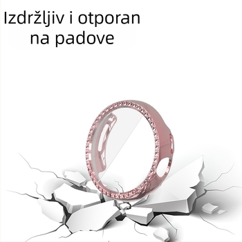 Zaštitna maska za Google Pixel Watch (1. i 2. generacija) s prozračnim dizajnom i jednim redom dijamanata