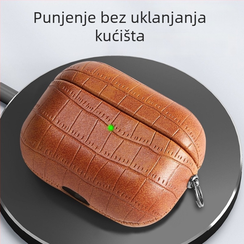 Kućište AirPods Pro 2 – TPU materijal, reljefna tekstura krokodilske kože, sveobuhvatna zaštita za AirPods Pro 2