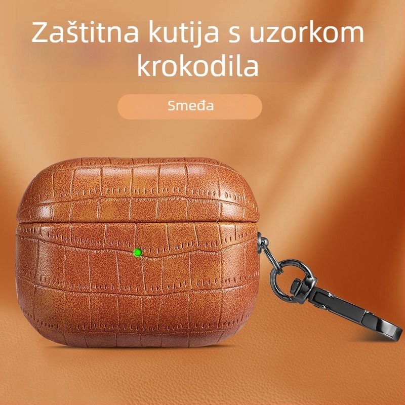 Kućište AirPods Pro 2 – TPU materijal, reljefna tekstura krokodilske kože, sveobuhvatna zaštita za AirPods Pro 2