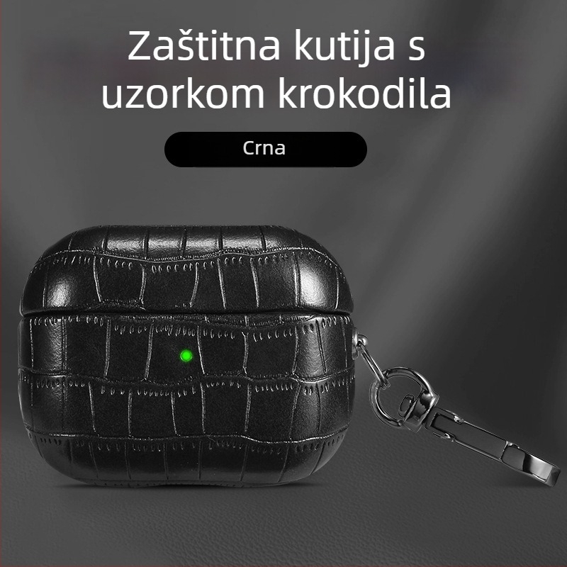 Kućište AirPods Pro 2 – TPU materijal, reljefna tekstura krokodilske kože, sveobuhvatna zaštita za AirPods Pro 2