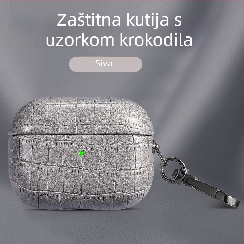 Kućište AirPods Pro 2 – TPU materijal, reljefna tekstura krokodilske kože, sveobuhvatna zaštita za AirPods Pro 2