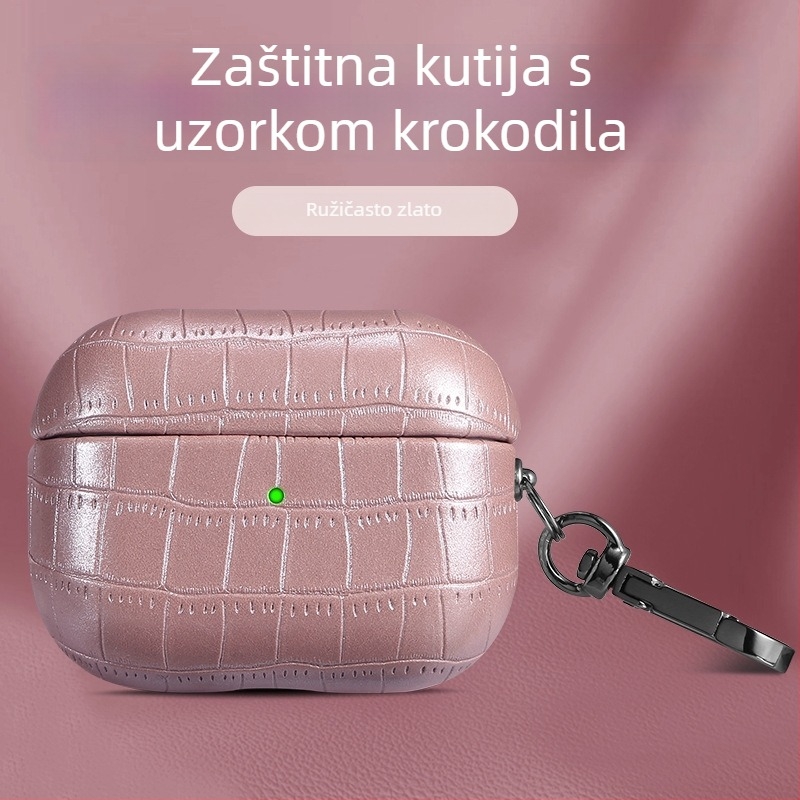 Kućište AirPods Pro 2 – TPU materijal, reljefna tekstura krokodilske kože, sveobuhvatna zaštita za AirPods Pro 2