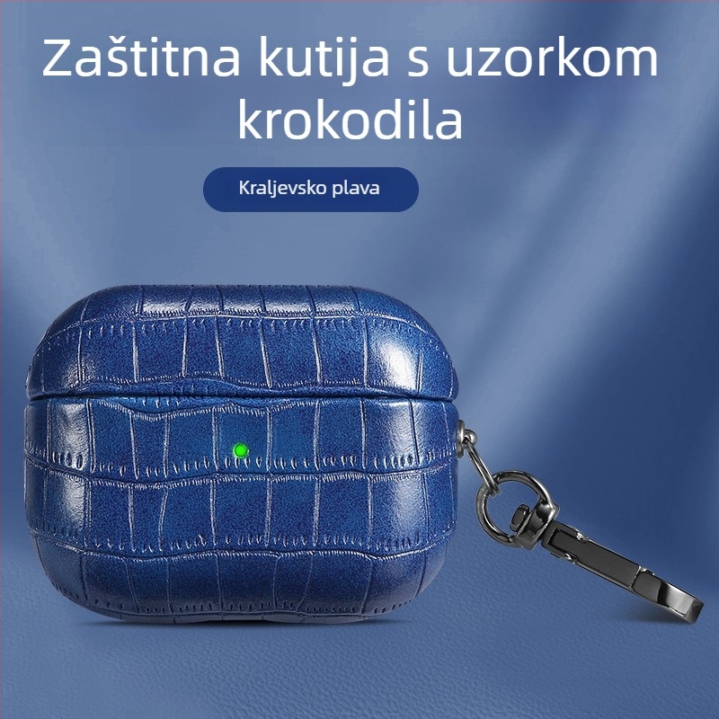 Kućište AirPods Pro 2 – TPU materijal, reljefna tekstura krokodilske kože, sveobuhvatna zaštita za AirPods Pro 2