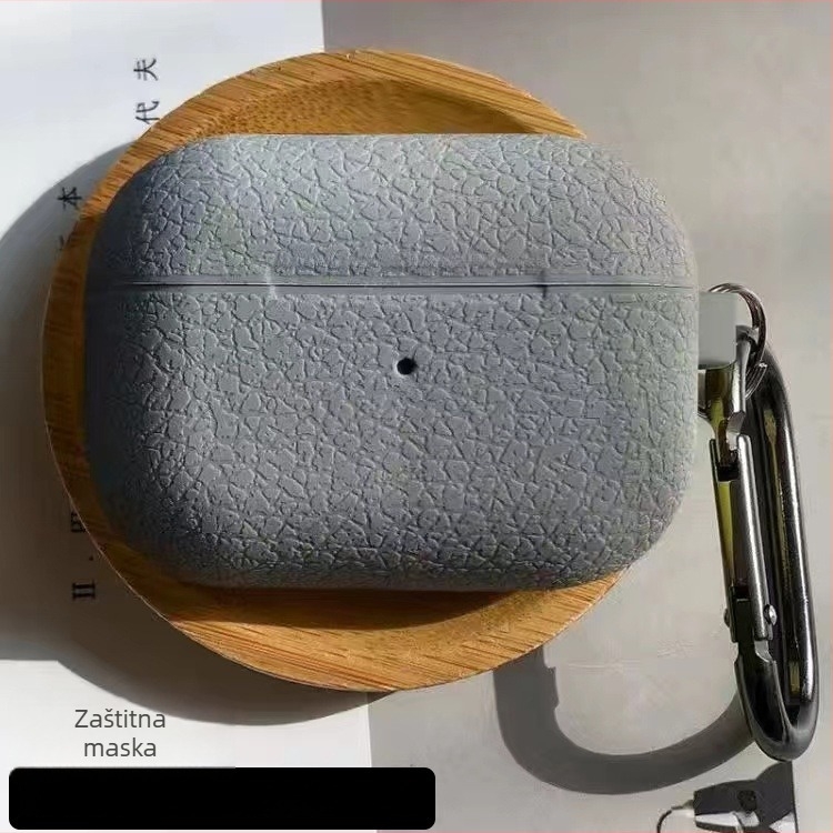 Silikonska futrola za AirPods Pro s uzorkom lychee, mekana ovojnica, cartoon stil, injekcijsko oblikovanje, kompatibilno s Apple AirPods Pro