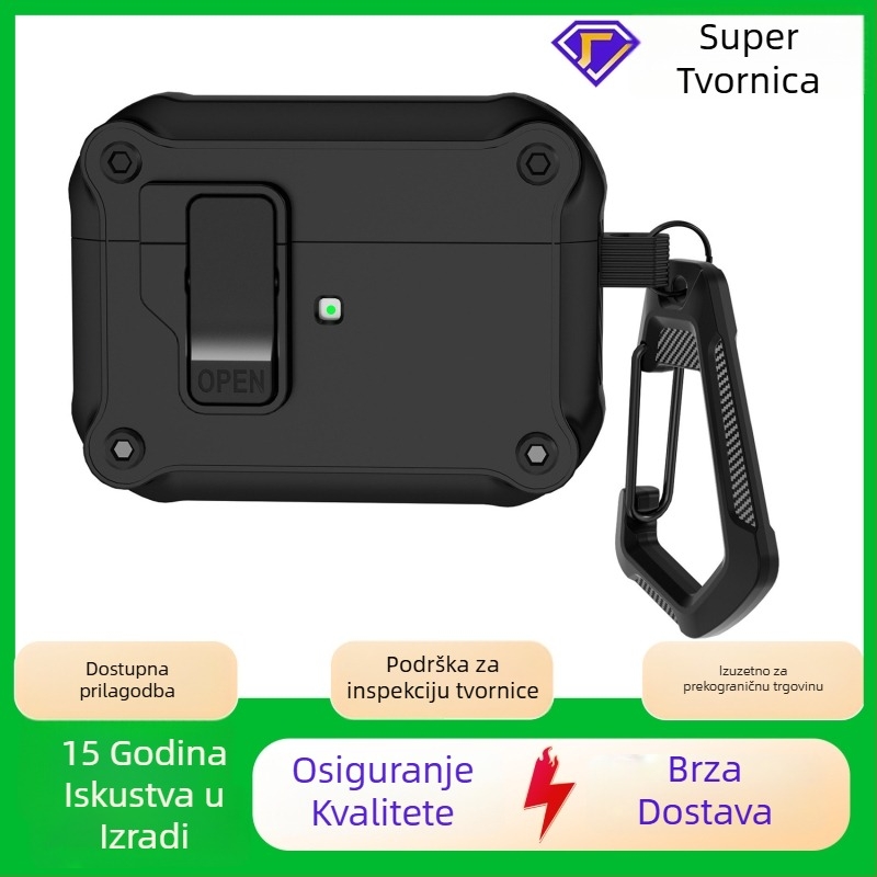 TPU tvrdi kućište za AirPods Pro 3, Pro 2 i AirPods 4 – kućište tvrde plastike, injekcijsko oblikovanje, kompatibilno