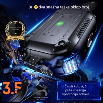 Kućište za AirPods — TPU+PC, mat površina, injekcijsko prešanje, za Apple