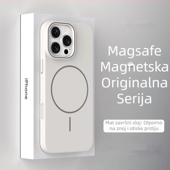 Polikarbonatno kućište za iPhone 13/14 seriju, mekan dodir, tanak magnetski prsten, potpuna zaštita, otisci prstiju, odvod topline