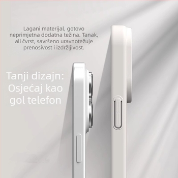 Polikarbonatno kućište za iPhone 13/14 seriju, mekan dodir, tanak magnetski prsten, potpuna zaštita, otisci prstiju, odvod topline