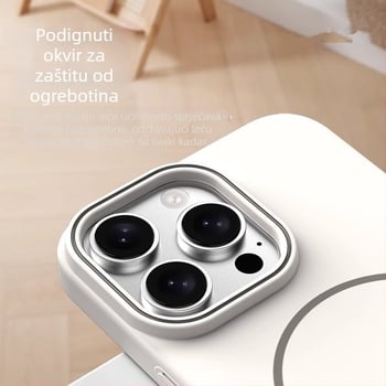 Polikarbonatno kućište za iPhone 13/14 seriju, mekan dodir, tanak magnetski prsten, potpuna zaštita, otisci prstiju, odvod topline