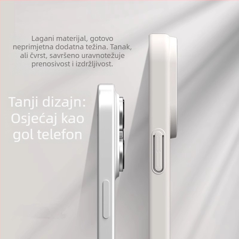 Polikarbonatno kućište za iPhone 13/14 seriju, mekan dodir, tanak magnetski prsten, potpuna zaštita, otisci prstiju, odvod topline