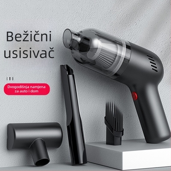 Mini usisavač za auto – bežični ručni, 9000Pa usisavanja, 7.4V, 120W, punjivi