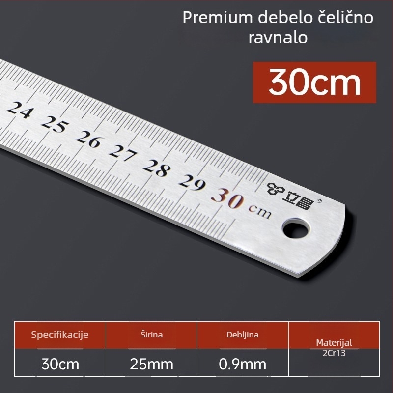 Pravokutni trokutasti mjerni alat, nehrđajući čelik, 90°, preciznost za drvoobradnju, višenamjenski s aluminijskim legurom