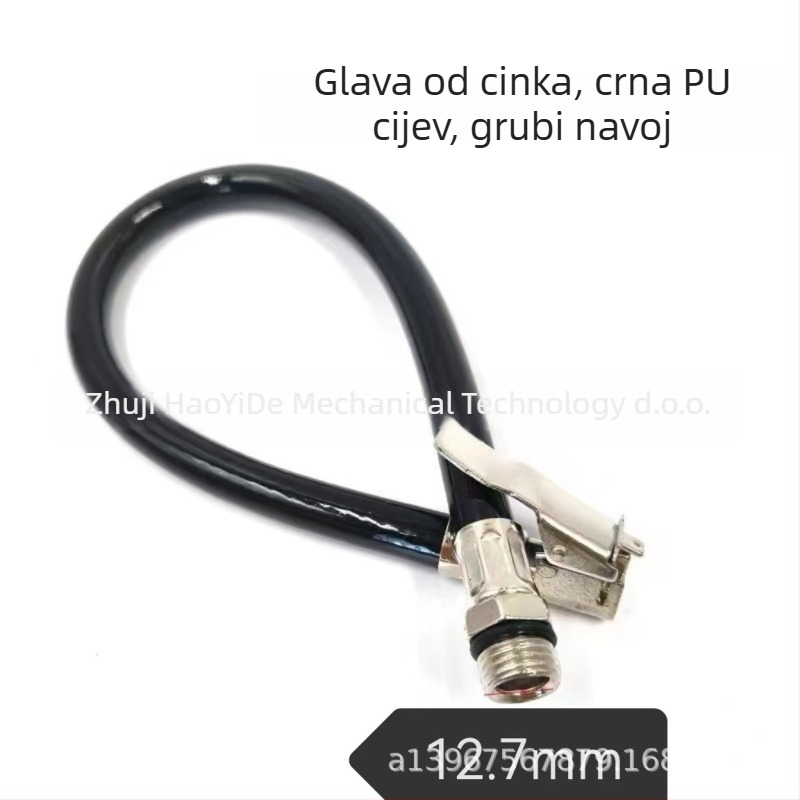 Crijevo za pištolj tlaka u gumama – PU guma/plastika, prikaz 0-8 PSI, točnost 0,01, težina 95 g