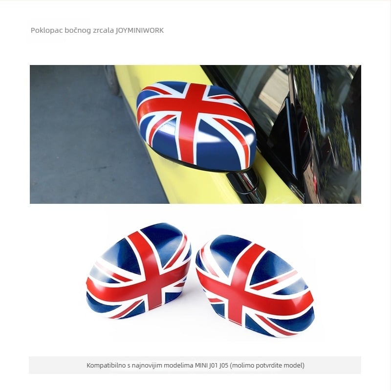 Vanjski kućište retrovizora za BMW Mini, Union Jack naljepnica, dekorativni poklopac od ABS-a