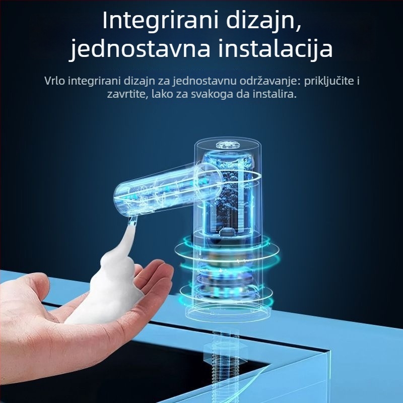 Dozator tekućeg deterdženta za pranje posuđa sa senzorom za kuhinjski sudoper – plastični, CE certifikat, funkcija senzora, extender