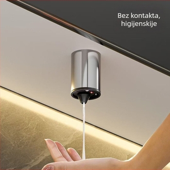 ACEYEA Senzorski dozator sapuna za ormarić ispod ogledala – kromirani mesing, indukcijski, moderan minimalistički stil, 1,2 kg