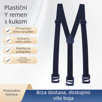 Y-oblikovane elastične trake, za odrasle, unisex, podesiva duljina, krížni dizajn, 3 kopče, jacquard tkanina