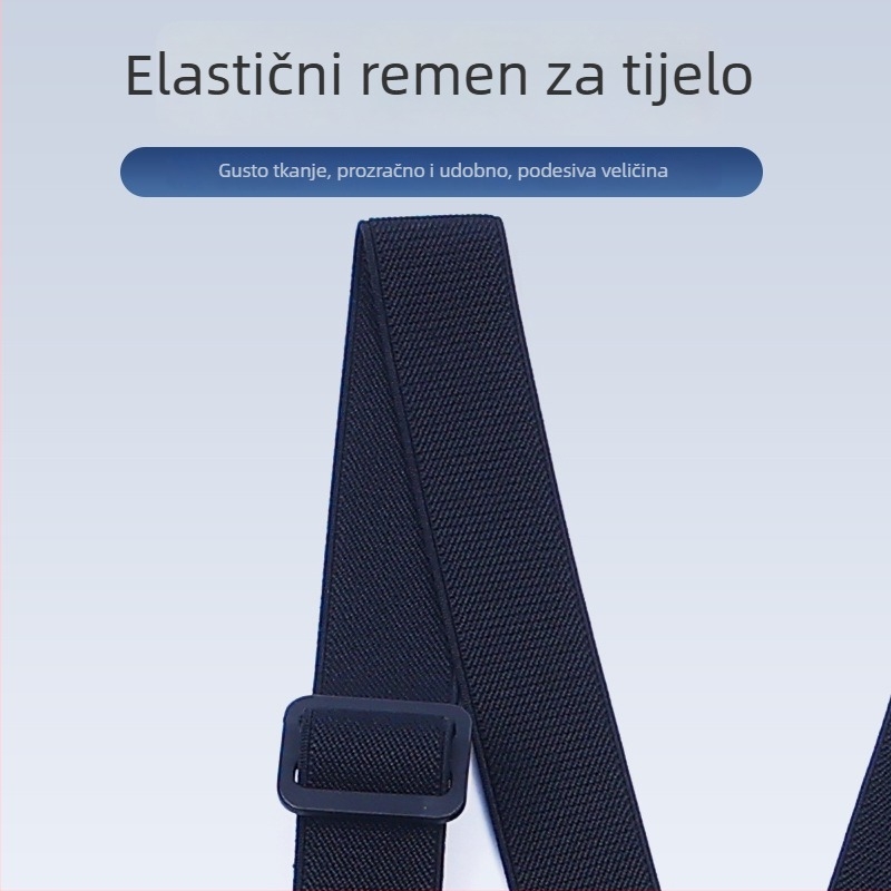 Y-oblikovane elastične trake, za odrasle, unisex, podesiva duljina, krížni dizajn, 3 kopče, jacquard tkanina