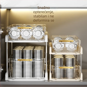 Stalak za pod umivaonikom – kupaonica, skladišni ormar, 2-3 sloja, model B120, moderan minimalistički stil, materijal 18328127424