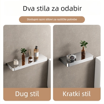 Zidni ormarić za kupaonicu od nehrđajućeg čelika 304, elektroplating završna obrada, nosivost 15–20 kg, 1 sloj, moderni minimalistički stil