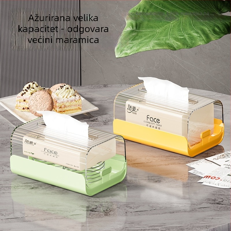 Zidna kutija za papirnate maramice, plastična, vodootporna, višenamjenska, montaža bez bušenja