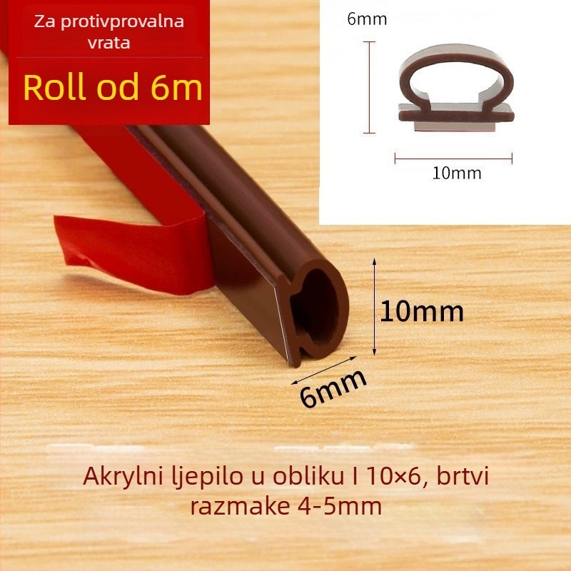 Zaptivna traka za vrata i prozore – Neck strength marka; za prozore; model Confirm; visoka otpornost na visoke temperature; moderan minimalistički stil; prilagođeni uzorci