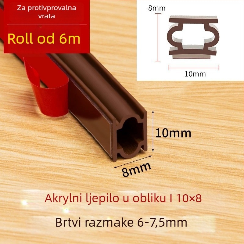 Zaptivna traka za vrata i prozore – Neck strength marka; za prozore; model Confirm; visoka otpornost na visoke temperature; moderan minimalistički stil; prilagođeni uzorci