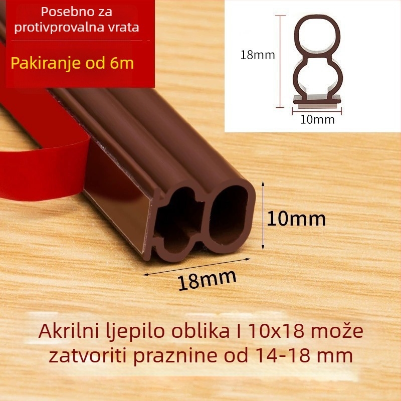 Zaptivna traka za vrata i prozore – Neck strength marka; za prozore; model Confirm; visoka otpornost na visoke temperature; moderan minimalistički stil; prilagođeni uzorci