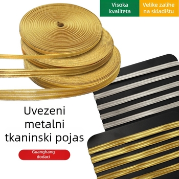 GSACC Poliester velur webbing trak, strojno pranje, visoke kvalitete; za torbe, odjeću i pakiranje darova