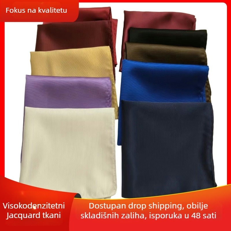 Monokromatska džepna marama, Jacquard tkanina od poliestera, podstava od poliestera