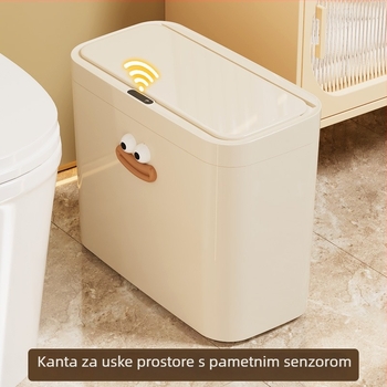 Pametni koš za smeće s induktivnim otvaranjem, kapacitet 13–17 L, PP, pogodan za dnevni boravak, spavaću sobu, ured, hotel i kuhinju
