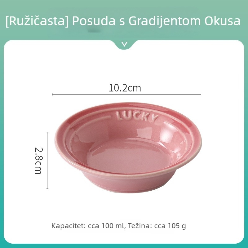 Porcelanska kružna posuda s podglazurnim premazom, mikrovalna sigurnost, više uzoraka, otisnuti logo; idealno za umake, dipove i grickalice.