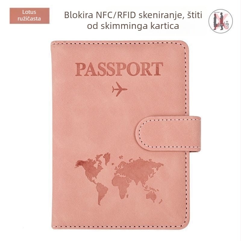 Držač putovnice s RFID zaštitom, od sintetičke kože, PU podstava, unisex