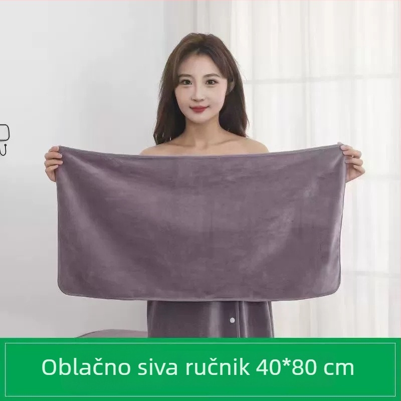 Set mikrovlaknastih ručnika za lice za salon s maramom za glavu; mogućnost prilagodbe logotipa; težina 137 g; apsorpcija 26-30 s