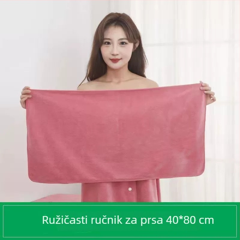 Set mikrovlaknastih ručnika za lice za salon s maramom za glavu; mogućnost prilagodbe logotipa; težina 137 g; apsorpcija 26-30 s