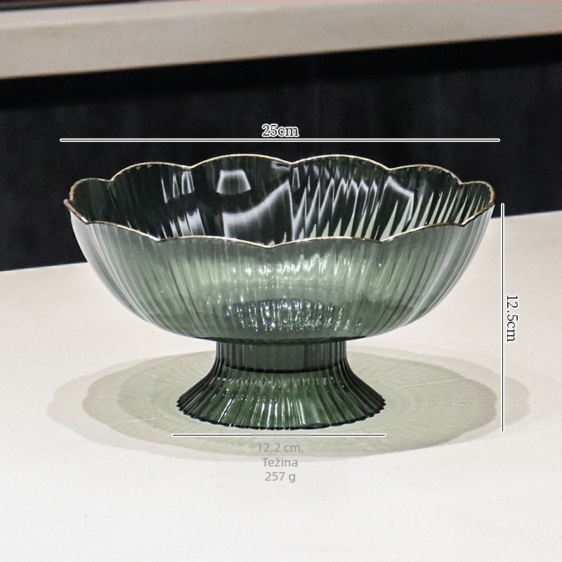 Plastični tanjur za voće s drenaznim dizajnom, Huangge, lansiran 2025.