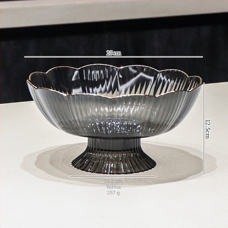 Plastični tanjur za voće s drenaznim dizajnom, Huangge, lansiran 2025.