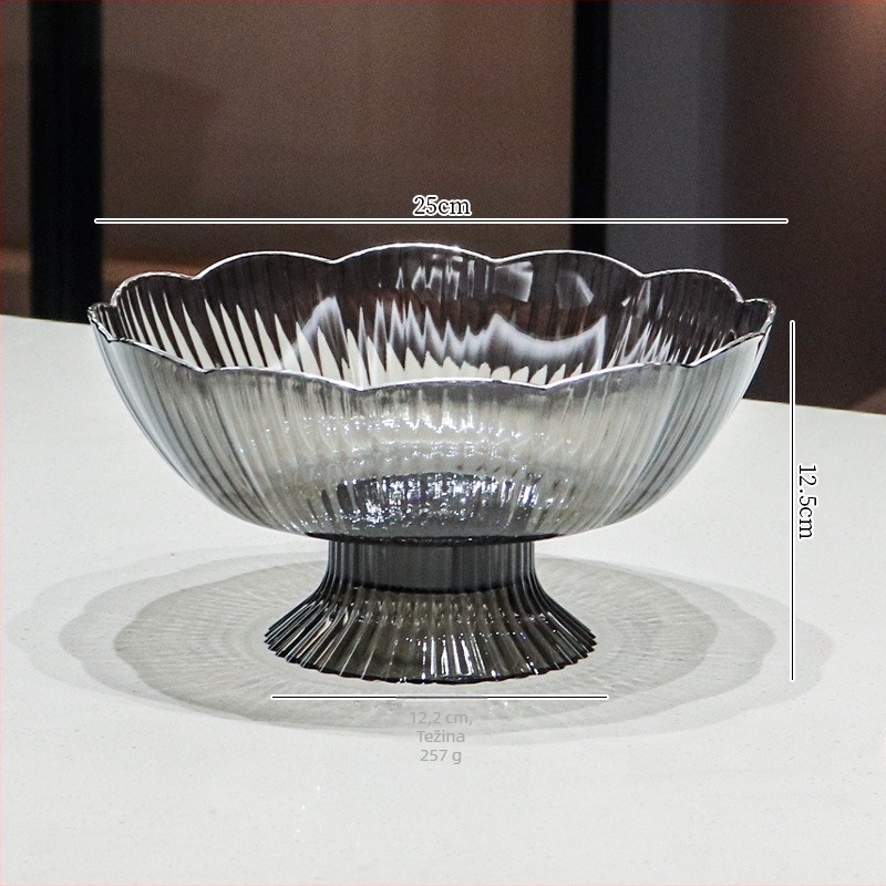 Plastični tanjur za voće s drenaznim dizajnom, Huangge, lansiran 2025.