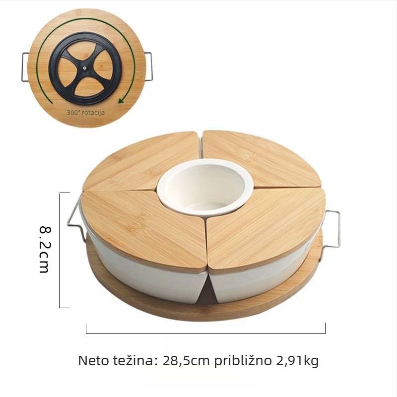 Porcelanski tanjur za voće - Build a good home, skandinavski stil, jesen 2024