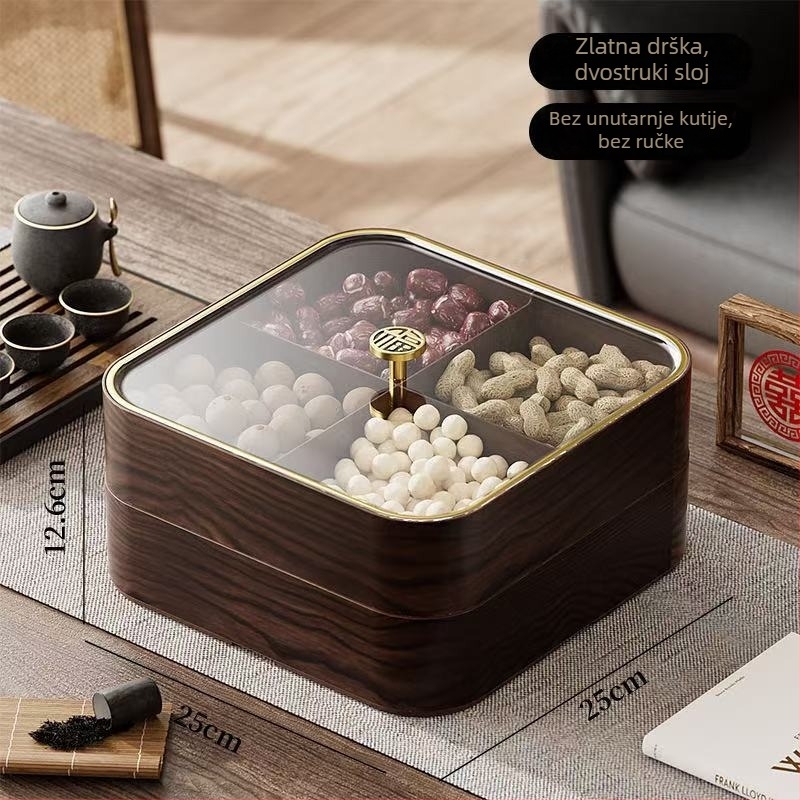 Shengshi plastična posuda za sušeno voće i kutija za pohranu s poklopcem, jednostavan stil